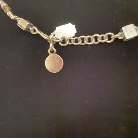 - Sterling Silver TRES JOLIE Designer Gemstone Necklace - Picture 5 of 9